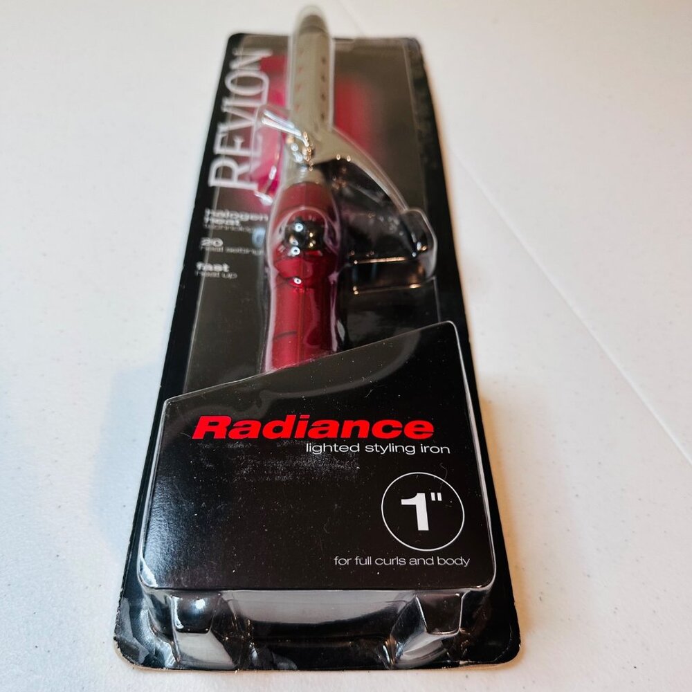 Revlon Radiance 1 inch Curling Iron Styling Iron Halogen Heat Technology Curls